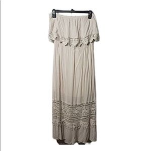 Boho lace maxi dress
